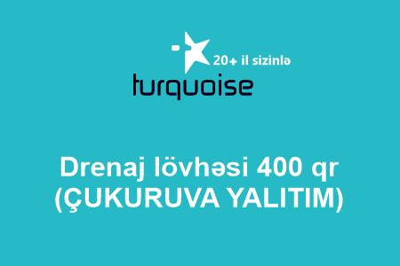 Drenaj Lövhəsi 400 qr (ÇUKURUVA YALITIM)